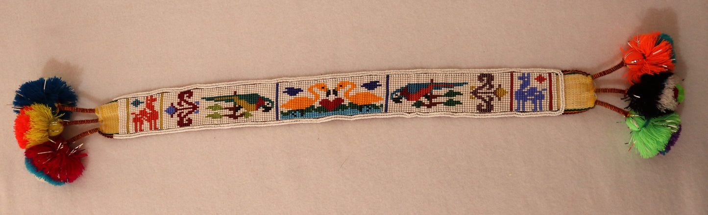 CIN.103 Ribbons with glass seed beads