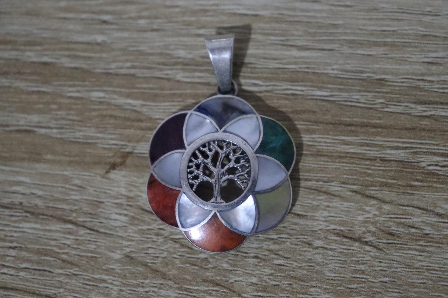 Necklaces- Flower of life with Tree of life-008