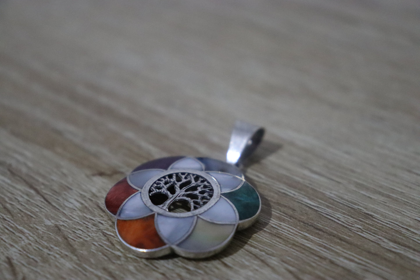 Necklaces- Flower of life with Tree of life-008