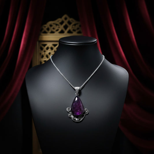 Necklaces-Amethyst stone-003