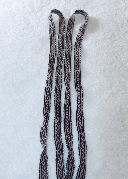 CIN.04 Ribbons with glass seed beads