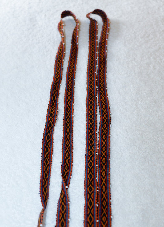 CIN.01 Ribbons with glass seed beads