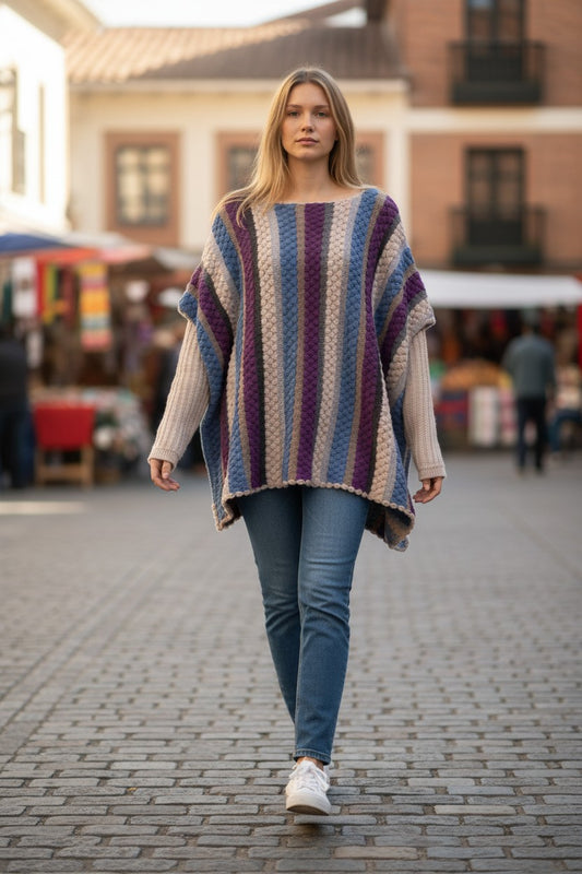 SWEATER PONCHO- 002